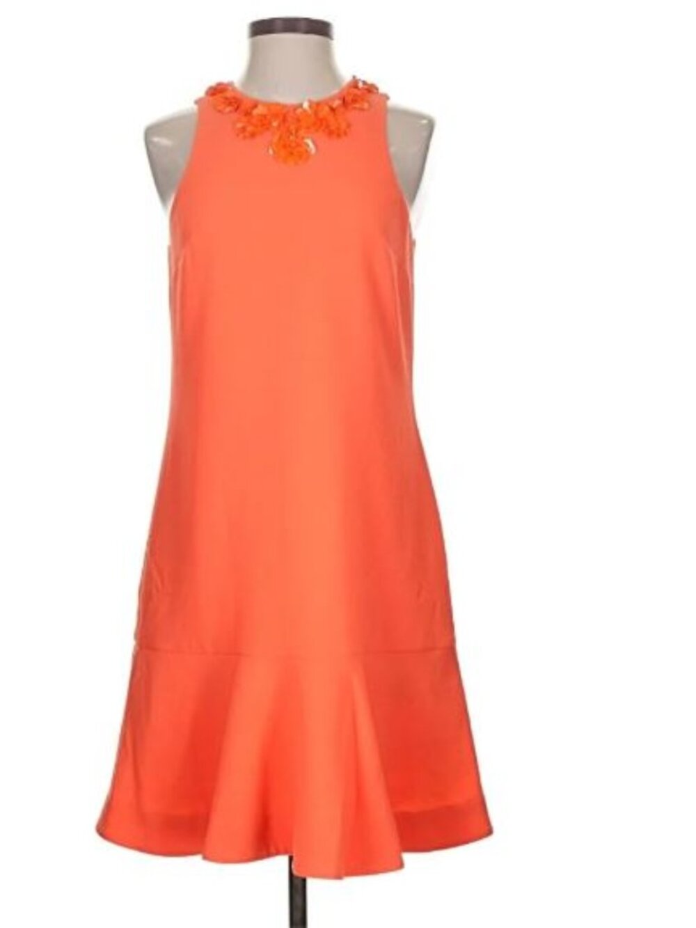Trina Turk | NWT Beaded Cocktail Dress Coral Size 2 Drop Waist Cruise Resort